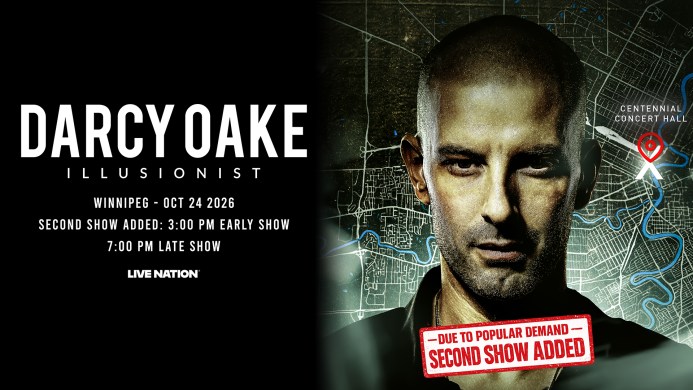 Enter To Win Tickets to Darcy Oake